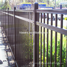 Security backyard metal steel picket fencing / outdoor steel fence for houses
